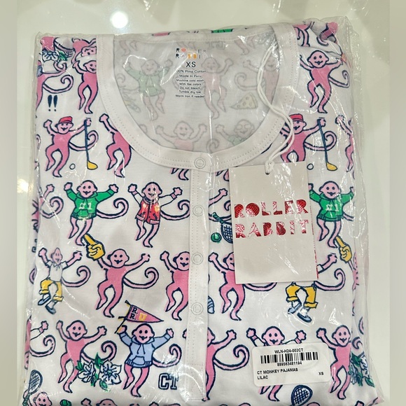 Roller Rabbit Other - Roller Rabbit CT Monkey Pajama Set